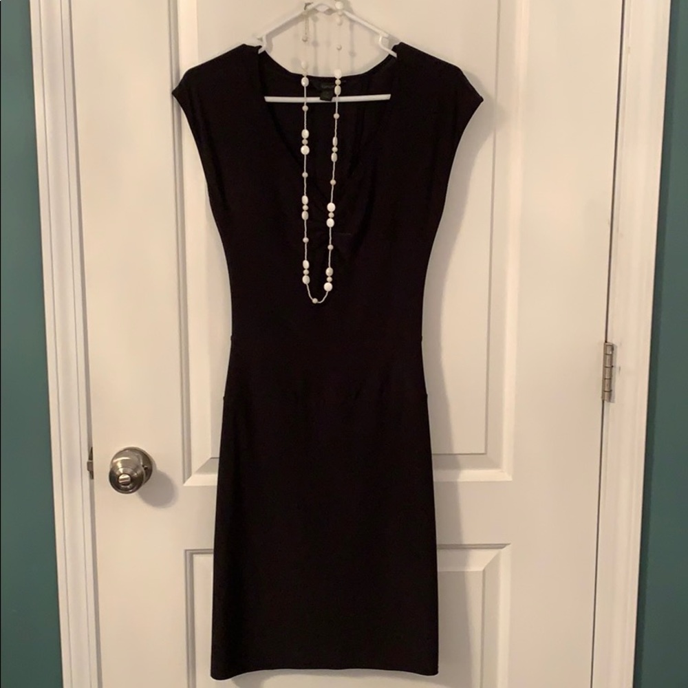 Open back, Black dress